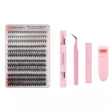 Набор 3D накладных ресниц Наращивание ресниц Сегментированные пучки ресниц для 5 шт. для женщин Lash Extension Kit