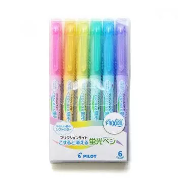 Pilot Friction Light 6 цветов, набор, мягкий цвет