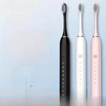Набор аккумуляторных электрических зубных щеток — универсальная мягкая щетка для взрослых и детей, портативная, водонепроницаемая, бытовая модель.