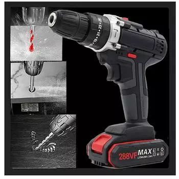 Набор аккумуляторных дрелей, электрическая отвертка, мини-беспроводной привод с зарядным устройством, переменная скорость, электроинструменты «сделай сам» type 1