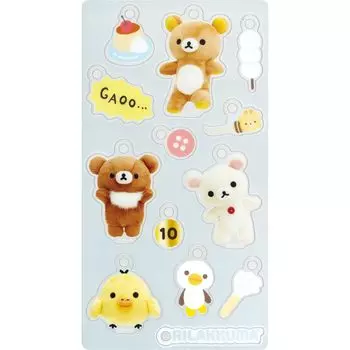 Набор акриловых брелоков Rilakkuma Erande Core A AB28401 H150 x W80 мм San-X Erande Cofriends