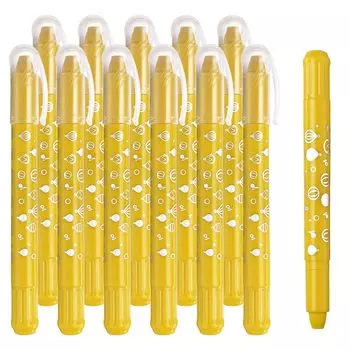 Набор акварельных гелей PATIKIL для желтых мелков, 12 шт., смываемые, смешиваемые, для раскрашивания, рисования, живописи,