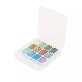 Набор акварельных красок Портативный Экологичный Блестящий Металлический Твердый Набор акварельных красок для Художественного творчества