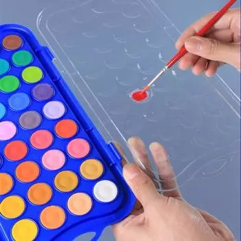 Набор акварельных красок с акварельной кистью 12/24/36/48 ярких цветов высокопигментированная живопись художественный подарок для начинающих профессионалов 12 colours