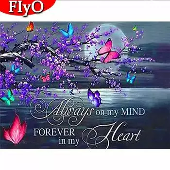 Набор алмазной живописи животное 5D Алмазная вышивка крестиком бабочка картины стразами полная мозаика настенное искусство Full Round (20X30CM)