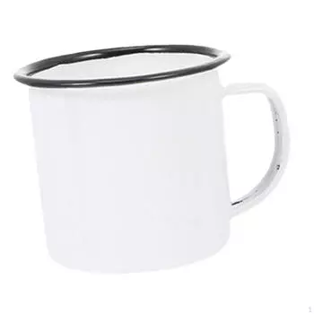 Набор эмалированных кофейных кружек для повседневного использования белый