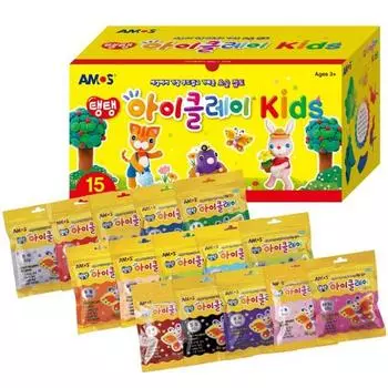 Набор Amos iClay 15 предметов, разные цвета, 50 г, корейские игрушки