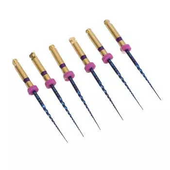 Набор эндодонтических файлов S1 из 6 штук Эластичный Металлический Эндодонтический Каналовый Файл с Большой Конусностью для Клиники Больницы 0,98 дюйма 25mm