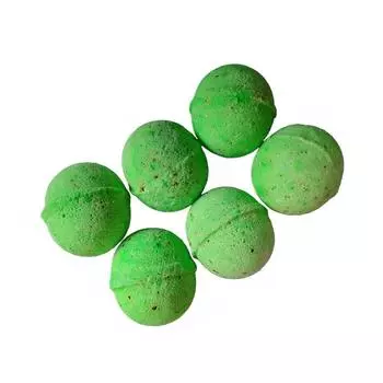 Набор ароматических бомбочек для ванны Зеленый чай (6 х 75 г), Aromatic Bath Bomb with Green Tea Set, Aaranyam