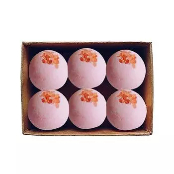 Набор ароматических детокс-бомбочек для ванны с Гималайской солью (6 х 75 г), Detoxifying Himalayan Pink Salt Fizzy Aromatic Bath Bomb Set, Aaranyam