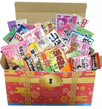 Набор ассорти солей для ванны Nationwide Onsen Mood Onsen Present Event Gift Prize Promotion Christmas Pikishemo Treasure Box Miyabi 65 штук
