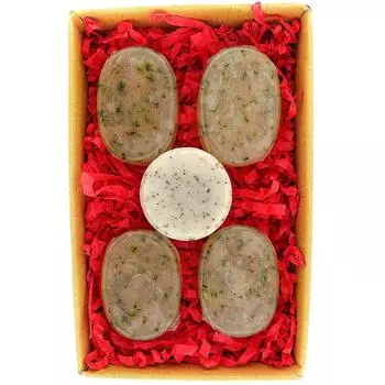 Набор аюрведического женского мыла Esidhor, комбинированный набор из натуральных аюрведических эфирных масел и органических трав Савон, манго и кокоса 5 Soaps Set