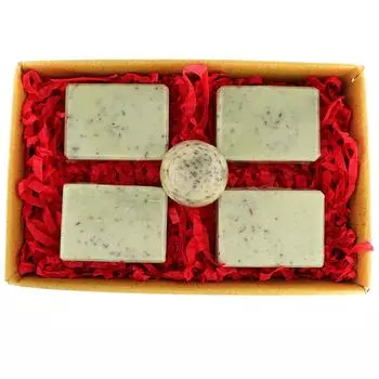 Набор аюрведического женского мыла Esidhor, натуральное аюрведическое эфирное масло и органические травы Савон, комбинированный подарочный набор с базиликом, масло ши. 5 Soaps Set