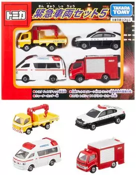 Набор аварийных машин TAKARA TOMY, игрушечная мини-машинка для мальчиков от 3 лет и старше, игрушки прошли сертификацию ST Mark TOMICA Tomica 5