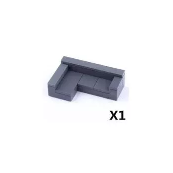 Набор аксессуаров для городских строительных блоков Маджонг-машина Игровая консоль Мебель Диван-кровать Пианино Холодильник Игрушка Мини-кирпичики Флорист