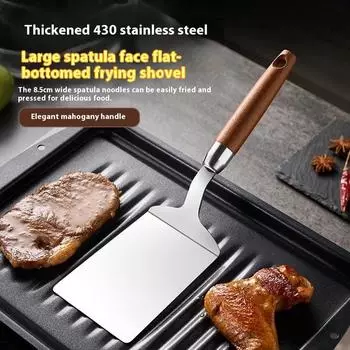 Набор аксессуаров для гриля, лопатка для гриля, скребок, флиппер, нержавеющая сталь, говядина, мясо, плоская крышка, гриль, кухонные принадлежности