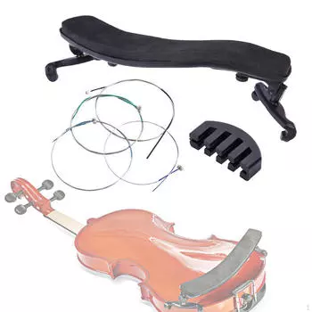 Набор аксессуаров для скрипки, музыкальный инструмент, противоскользящие струны для плечевой подставки, немые