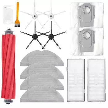 Набор аксессуаров для уборочной машины Xiaomi Roborock G10 G10S G10S Pro: Основная щетка, Боковая щетка, Тряпка, Фильтр, Пылесборник screwdriver