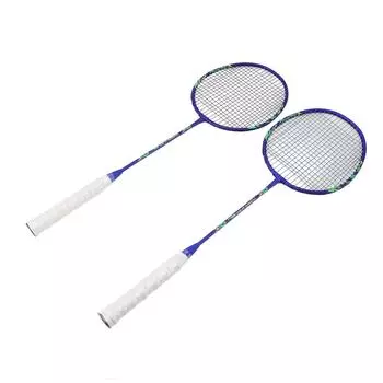 Набор бадминтонных ракеток для игр на открытом воздухе во дворе, включая 2 ракетки 3 нейлоновых волана