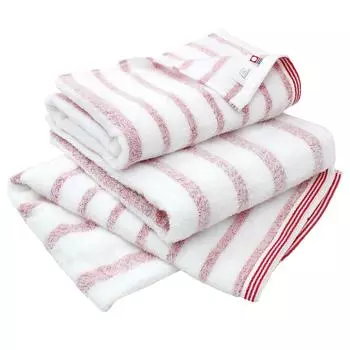 Набор банных полотенец Imabari Towel Instant Quick Room, изготовленных в сертифицированном Imabari Hiorie Mist 3, мягкие, впитывающие, высушивающие, сушащие, 100% хлопок, Япония, красный