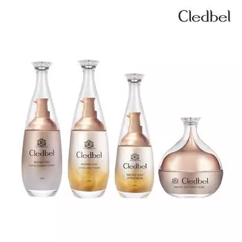 Набор базовых тоников + лосьонов + сывороток + кремов Cledbel Prestige Gold Collagen Lifting