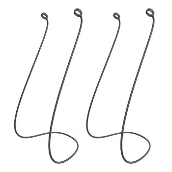 Набор берушей Quietide со специальным силиконовым шнуром для предотвращения потери Ultra, подходит для большинства берушей со съемным ушным шнуром черного цвета, 2 шт., ремешок,