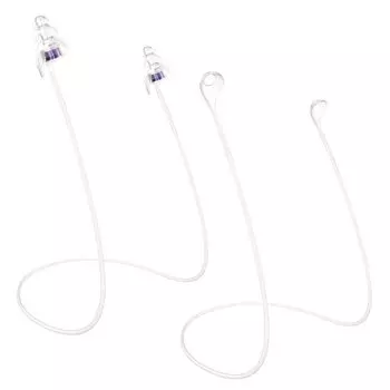 Набор берушей Quietide, специальный силиконовый шнур для предотвращения затыкания ушей, подходит для белого цвета 01 шнур, 2, ремешок, потеря, устойчив к спутыванию,