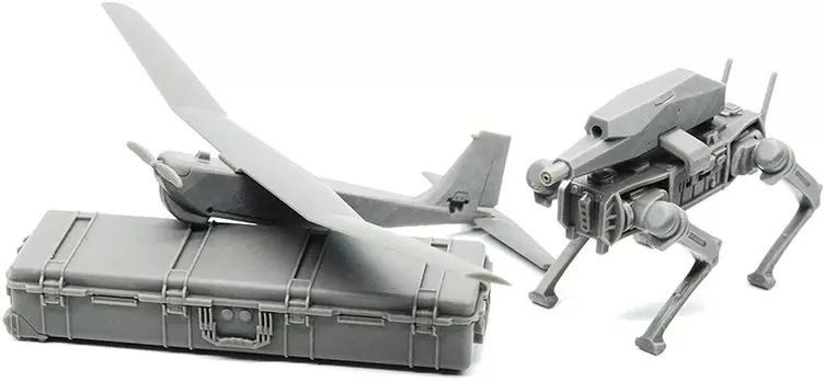 Набор беспилотных летательных аппаратов Magic Factory Armed Robot UAV Kit MGF7503 1/35 Dog/RQ-20