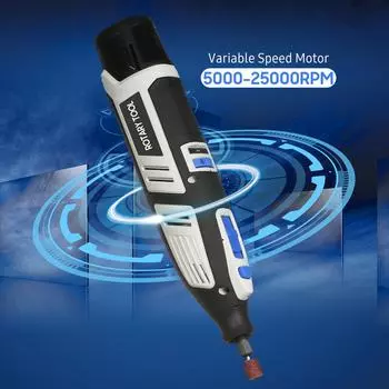 Набор беспроводных роторных инструментов, 12 В, 6 переменных скоростей, мощный гравер, шлифовальная машина, полировщик, 200 Easy US Plug