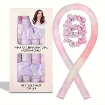 Набор безнагревательных щипцов для завивки волос, повязка на голову без нагрева, шелковые кудри, лента, бигуди для волос, бигуди для сна, мягкая повязка на голову для укладки волос