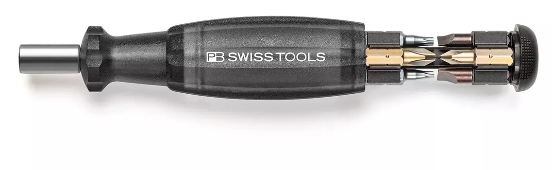 Набор бит-отверток PB SWISS TOOLS Multicraft C6 из 8 сменных отверток Inside Black 6464.BLACK