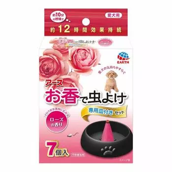 Набор благовоний Earth Pet Repellent Rose с пластиной