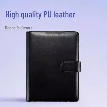 Набор блокнотов формата A5/B5 с кожаной магнитной застежкой и отрывными листами с настраиваемым логотипом A5