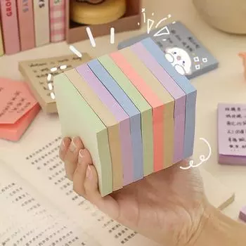 Набор блокнотов Post-it Macaron для студенческих памяток с самоклеящейся бумагой long/10pcs бежевый