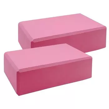 Набор блоков для йоги из толстого материала EVA высокой плотности для занятий йогой, фитнесом, йогой, йогой, йогой, 15 x 23 см [SUNGRAN] 2, 7,5 см, Материал,