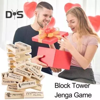 Набор блоков для свиданий «Башня» для взрослых. Набор сборных строительных блоков. Игра «Башня» для пар. Вечер свиданий. Italy