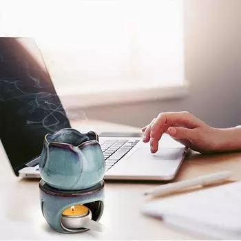 Набор большой емкости ручной работы ароматерапевтическая ночная лампа сандаловое дерево керамическая отдельная курильница для благовоний эфирные масла