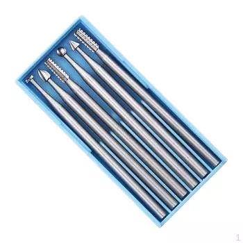 Набор борфрез, 6 шт., хвостовик 2,35 мм для резки вольфрамовой стали для самостоятельной деревообработки,