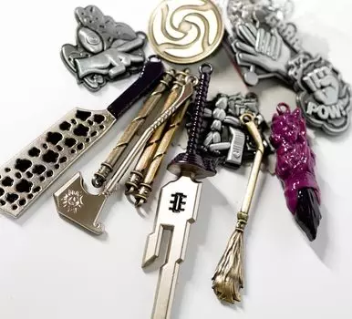 Набор брелков для ключей Jujutsu Kaisen Yuji Kojo Megumi Fushiguro Satoru Gojo Accessories Houki Axe Hatchet ожерелье кулон [Реальное фото]