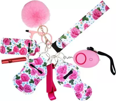 Набор брелков для женщин с персональным будильником, ремешком на руку, брелком с помпоном, подарками для женщин и девочек