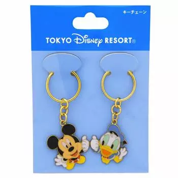 Набор брелоков Микки Дональда Пара брелоков Брелок Микки Маус Дональд Дак Disney Resort Limited &