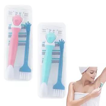 Набор бритв ZHEJIA из безопасной бритвы с 4 щетинками, ящик для хранения, пылезащитный чехол, оригинальный, для чувствительной гладкой кожи лица и голени, подходит для мужчин и всего тела, подходит 2,