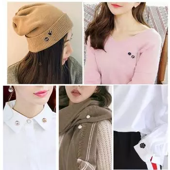 Набор брошей-булавок, женская маленькая брошь, жемчуг, стразы, значки на лацкан, свитер, рубашка, фиксированная одежда, украшения, аксессуары, подарок