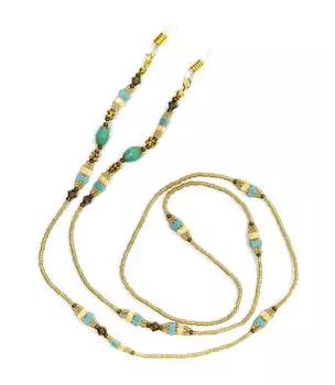 Набор бусин MIYUKI из стеклянного шнура бирюзового цвета Half-Tila BFK-450