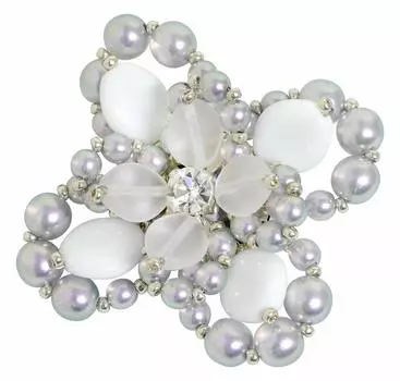 Набор бусин MIYUKI, набор аксессуаров «Сказочный жемчуг», брошь «Сказочный цветок» BFK-574