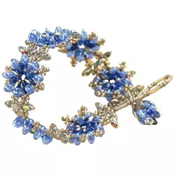 Набор бусин MIYUKI Super Duo, набор аксессуаров, браслет из синих ракушек BFK-456