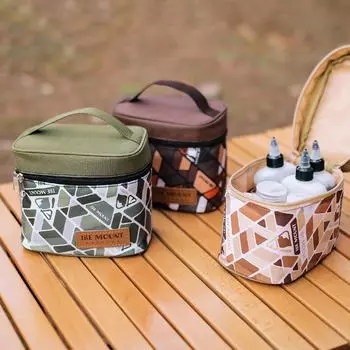 Набор бутылок для приправ, сумка для хранения, многоразовая коробка для специй, контейнер для банок для приправ, органайзер, сумка для пикника, уличные принадлежности для барбекю CHINA