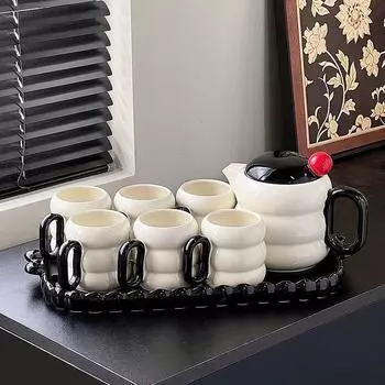Набор бытовой техники для воды, керамическая чашка для питья чая, чайник, набор кофейных принадлежностей