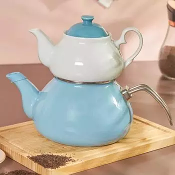 Набор чайников Midi Enamel Baby Blue