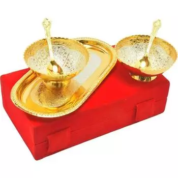 Набор чаш из немецкого серебра с капсулой в королевской бархатной коробке